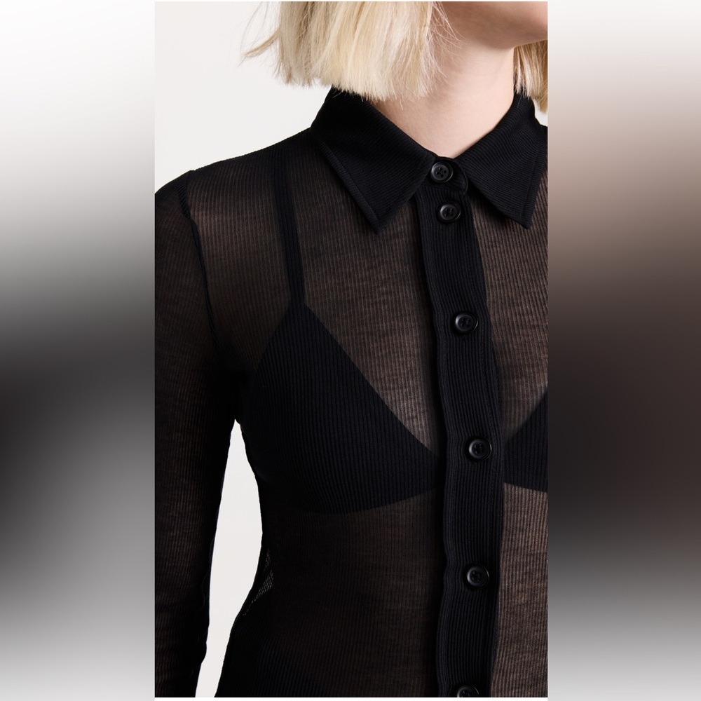 Helmut Lang Sheer Rib Shirt - Picture 5 of 15